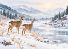 "Winter" Greeting Card (26-81) (designer paper)