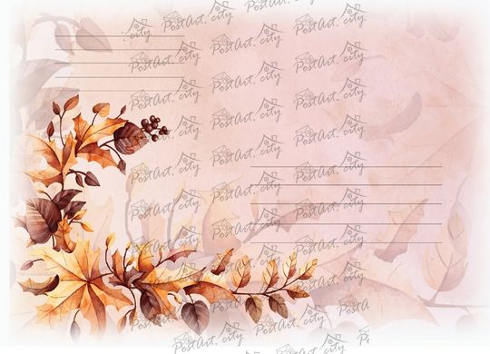 Envelope "Autumn leaves"