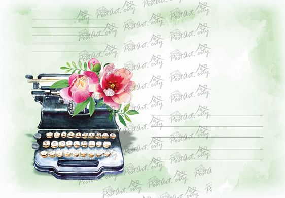 Typewriter envelope