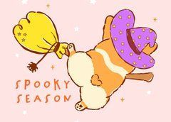 "Cheerful Corgi" Greeting Card (26-1)