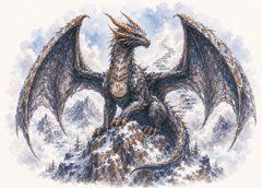 "Zodiac Signs: Dragon" Postcard (10)