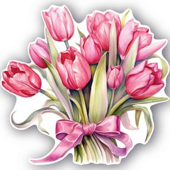 Фігурна листівка "Тюльпани" (1)