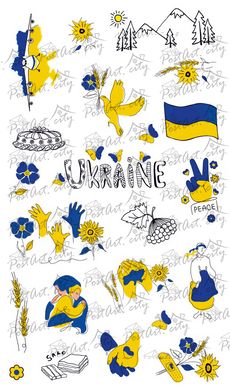 Stickers "Ukraine" (10)
