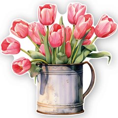 Shaped postcard "Tulips" (3)