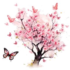 Метелики у квітах (24-9)