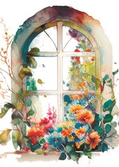 Вікно з квітами (23-1)