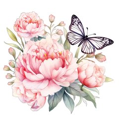 Метелики у квітах (24-10)