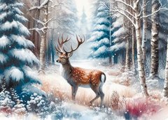 Тварини в зимовому лісі (4)