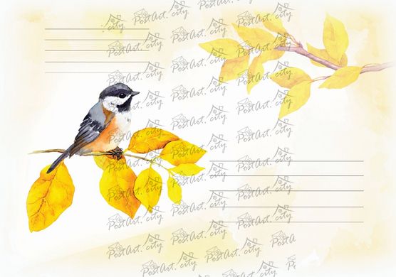 Envelope "Autumn bird"