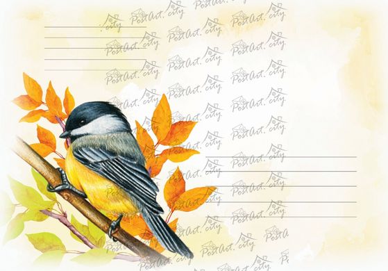Autumn Bird Envelope 2