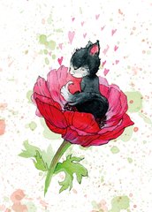 Cat and flower (8)