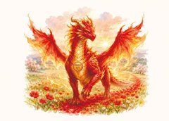 "Zodiac Signs: Dragon" Postcard (1)
