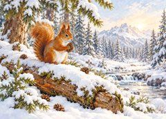 "Winter" Greeting Card (26-82) (designer paper)