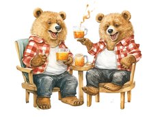 Ведмеді з чаєм