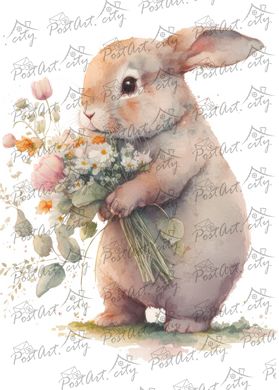 Bunny with flowers (1)