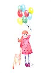 Дівчинка і повітряні кульки