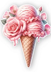 Фігурна листівка "Морозиво"