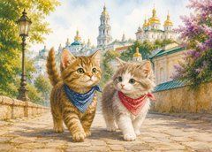Postcard "Traveling Ukraine: Cats" (26-1)