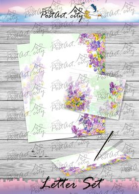 Letter set "Весняні квіти" Наталії Заболоцької (комплект з 8 одиниць)