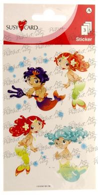 Stickers "Mermaid" (3 sheets), 8x12.5 cm