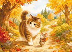 "A Cat's Life" Postcard (26-59)
