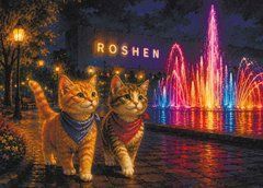 Postcard "Traveling Ukraine: Cats" (26-5)