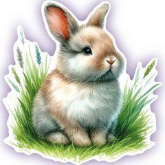 Die-cut card "Cute Rabbit" (2)