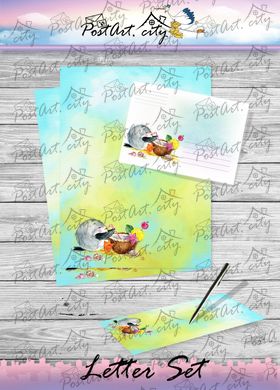 Letter set Cheerful bird (2) (set of 8 units)