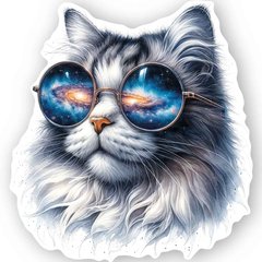 Фігурна листівка "Кіт в окулярах" (3)