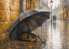"A Cat's Life" Postcard (26-35)