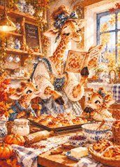 "Among Books" Postcard (26-2) (AI)