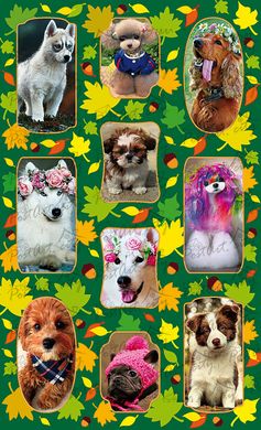 Stickers "Dogs. Autumn"