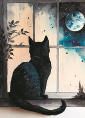 Black cat (23-4)