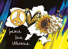 PEACE LOVE UKRAINE