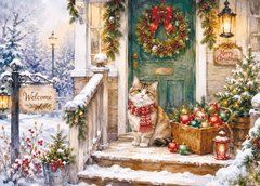 "Winter" Greeting Card (26-75) (designer paper)
