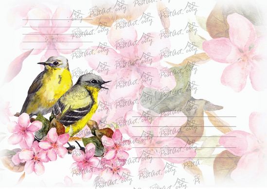 Yellow Birds Envelope