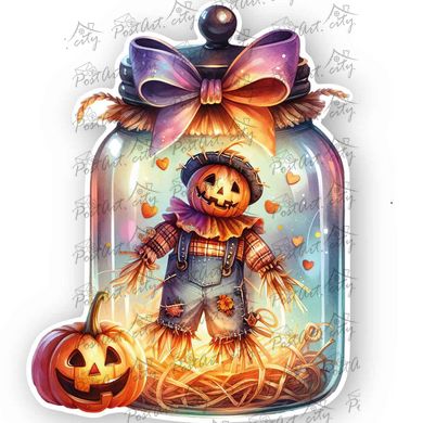 Shaped postcard "Halloween" (24-13)