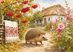 "Hedgehog" Greeting Card (26-2)