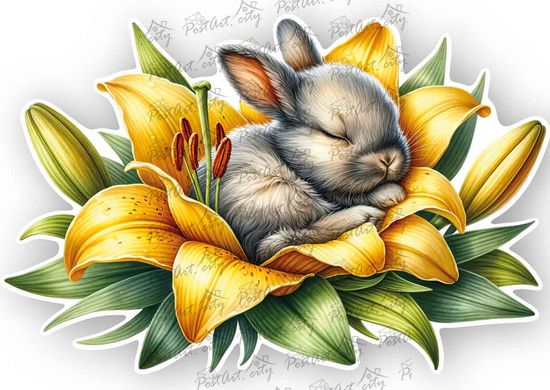 Figure postcard "Bunny" (11)