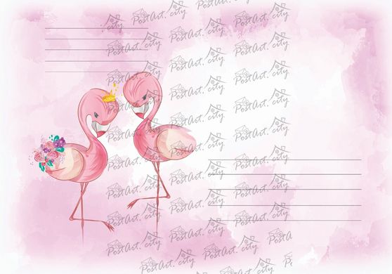 Pink Flamingos Envelope