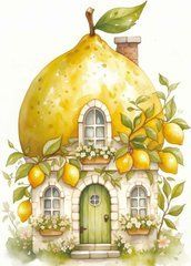 Postcard "Strange Houses" (26-3)