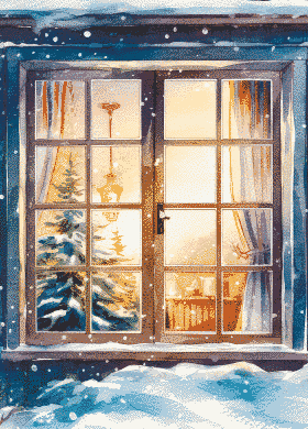 Window in winter (24-2)