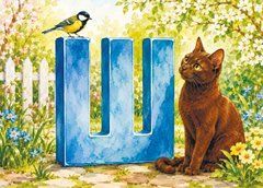 "Ukrainian Alphabet &ndash; Sh" Postcard