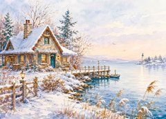 "Winter" Greeting Card (26-86) (designer paper)