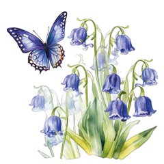 Метелики у квітах (24-1)