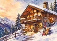 "Winter" Greeting Card (26-88) (designer paper)