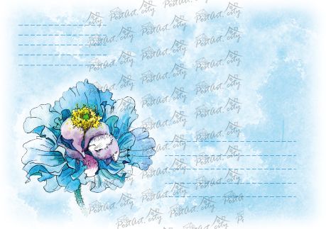 Envelope Cat and flower (1)