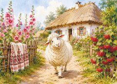 "Joyful Sheep" Greeting Card (26-5)