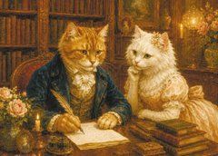 "A Cat's Life" Postcard (26-40) (AI)
