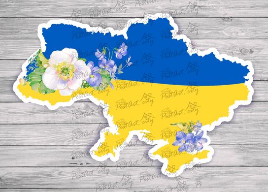 Фігурна листівка "Україна"